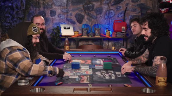 Jugadores de Magic con Cacaolat